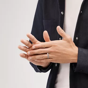 Tiffany Rope:Two-row Ring in Platinum with Diamonds, 2