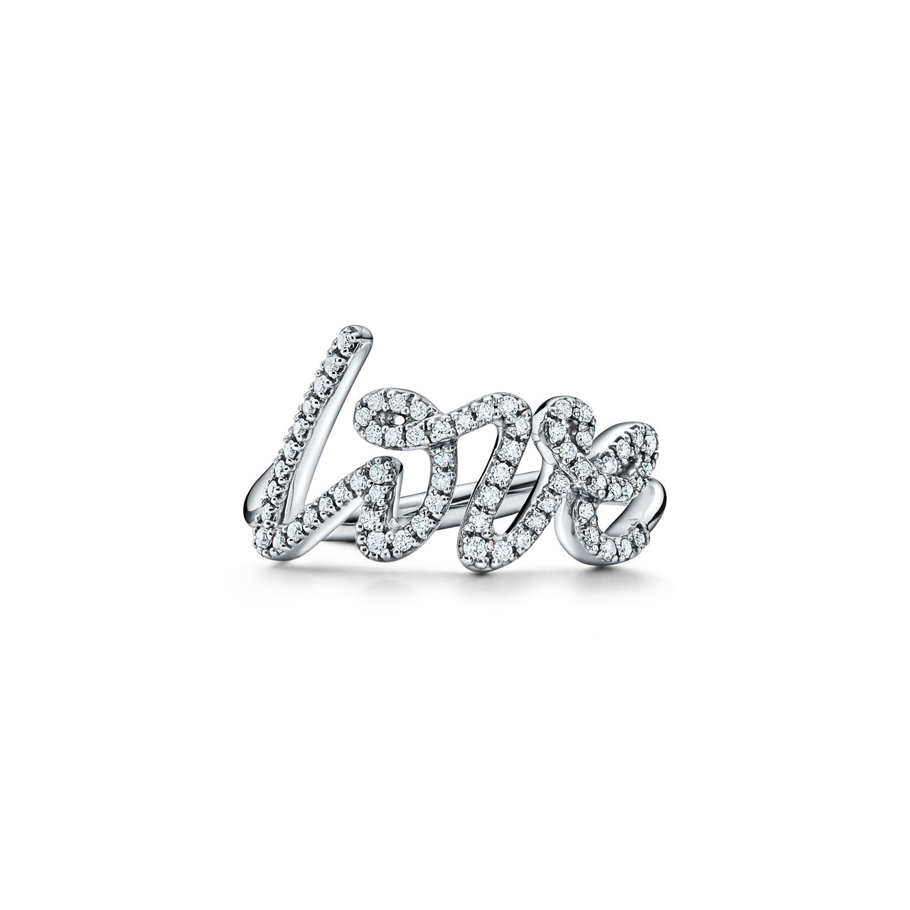 Paloma's Graffiti:Love Ring in White Gold with Diamonds, Small image number 0