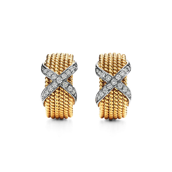 Tiffany & Co. Schlumberger:Rope Six-Row Ear Clips 