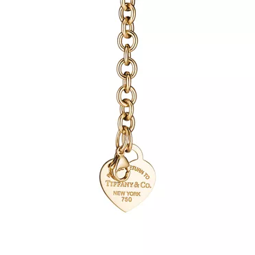 Return to Tiffany®:Heart Tag Bracelet in Yellow Gold, Medium, 3