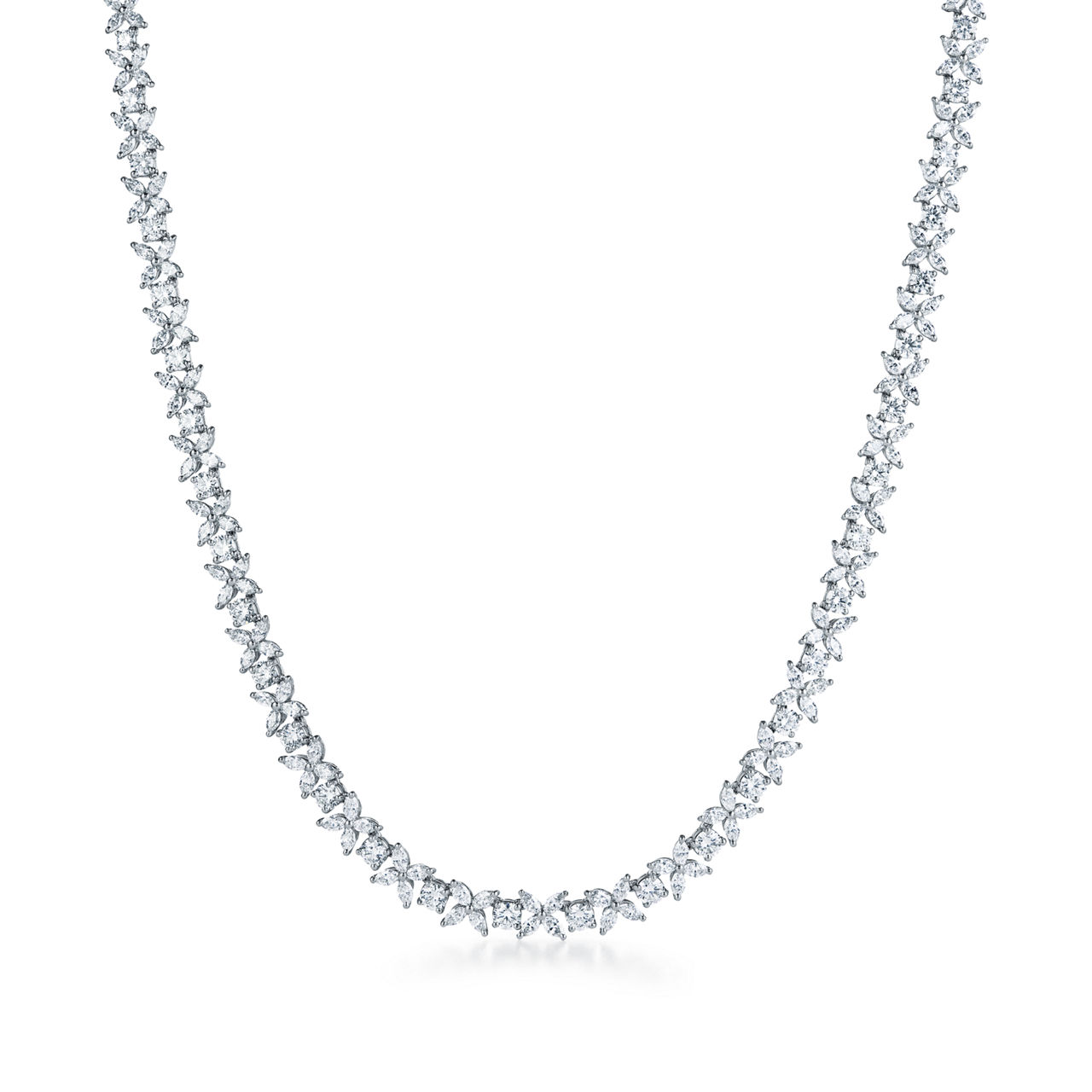 Tiffany Victoria®:Alternating Graduated Necklace  image number 0