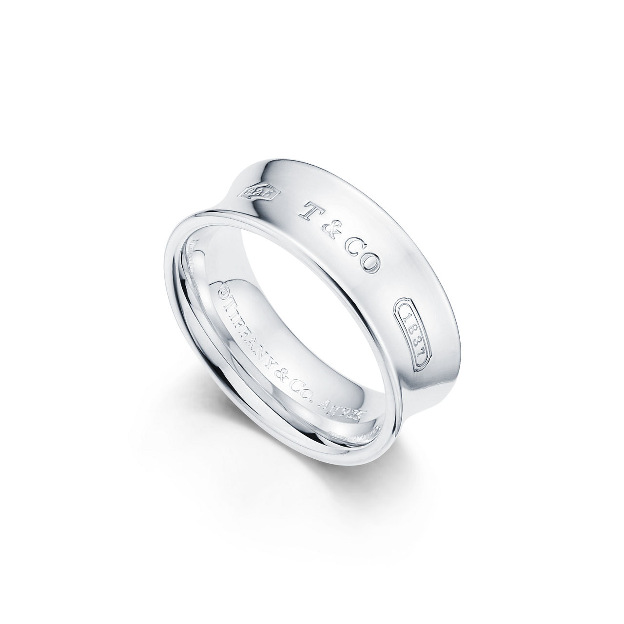 Tiffany & Co. 1837リング シルバー Tiffany 1837®:Ring in Silver, Medium | Tiffany & Co. US