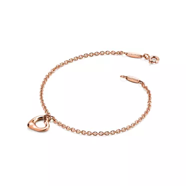 Elsa Peretti&reg;:Open Heart Bracelet in Rose Gold, 11 mm, 2