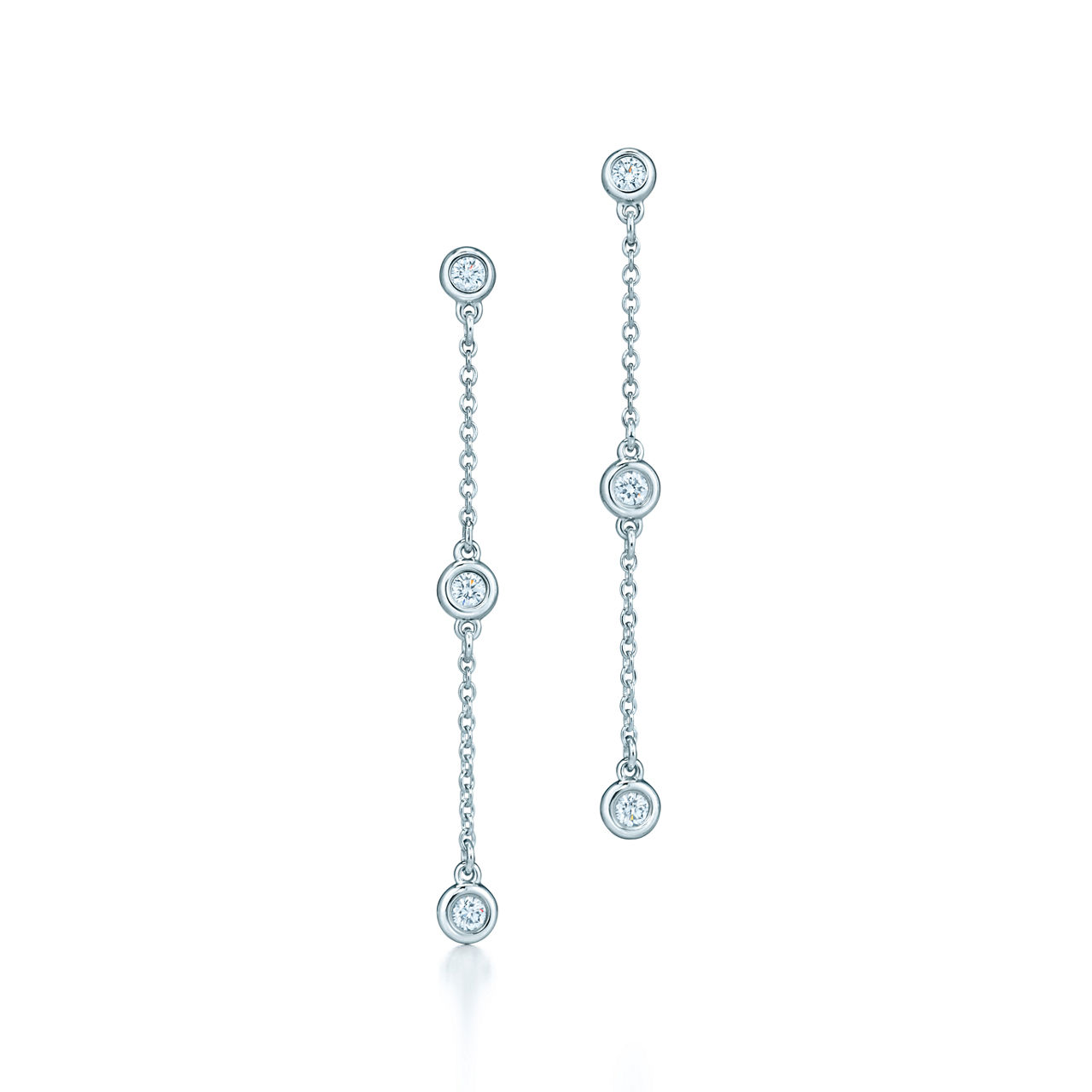 Orecchini Pendenti In Argento Con Zirconi - Gioielli Eleganti Per Donna, Ipoallergenici, 8 Mm