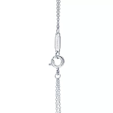 Return to Tiffany&trade;:Heart Tag Double Chain Bracelet in Silver, Small, 3