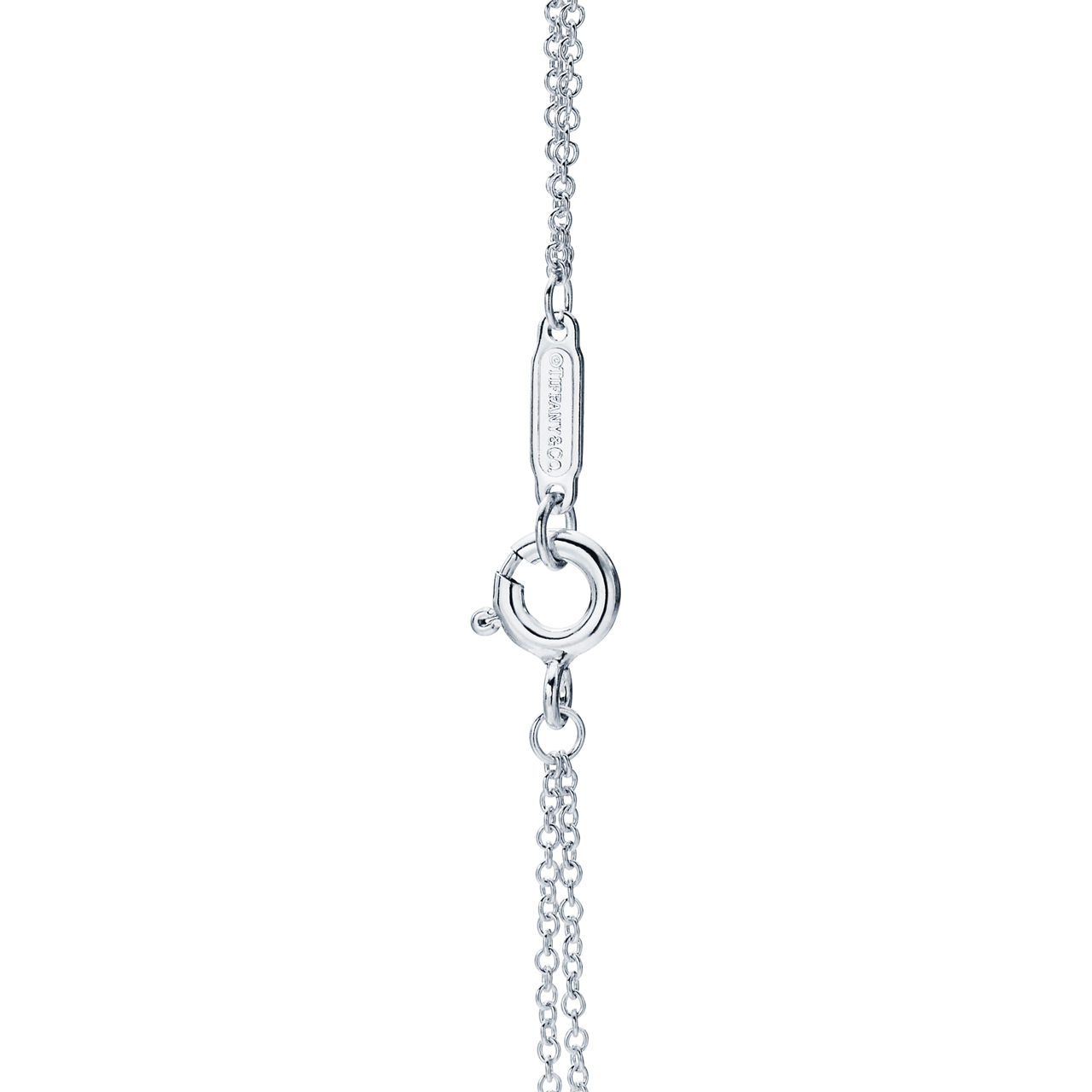 Return to Tiffany™:Heart Tag Double Chain Bracelet in Silver, Small image number 3