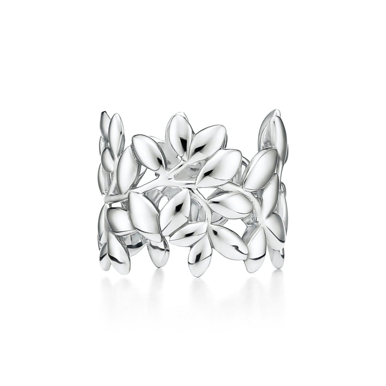 Paloma Picasso®:Olive Leaf Band Ring in Silver image number 3