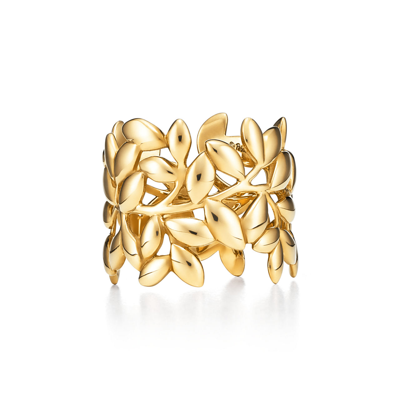  Alliance Olive Leaf en or jaune 18 carats