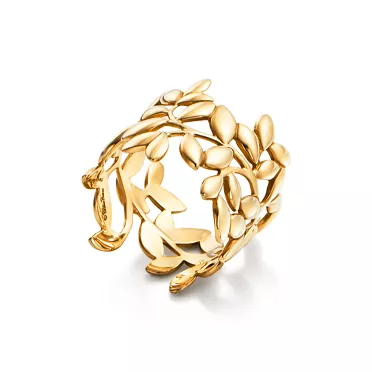 Paloma Picasso&reg;:Olive Leaf Band Ring in Yellow Gold, 2