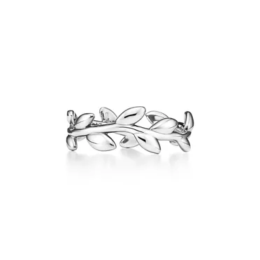 Paloma Picasso®:Olive Leaf Band Ring in Silver, Narrow, 3