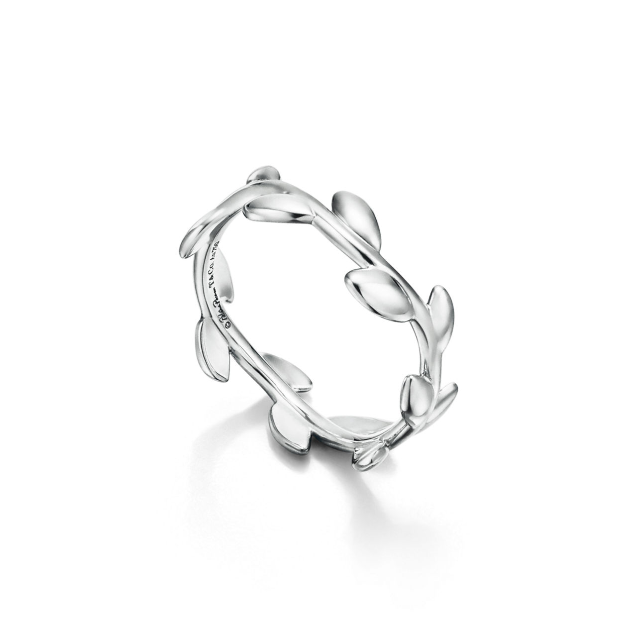 Paloma Picasso®:Olive Leaf Band Ring in Silver, Narrow image number 2