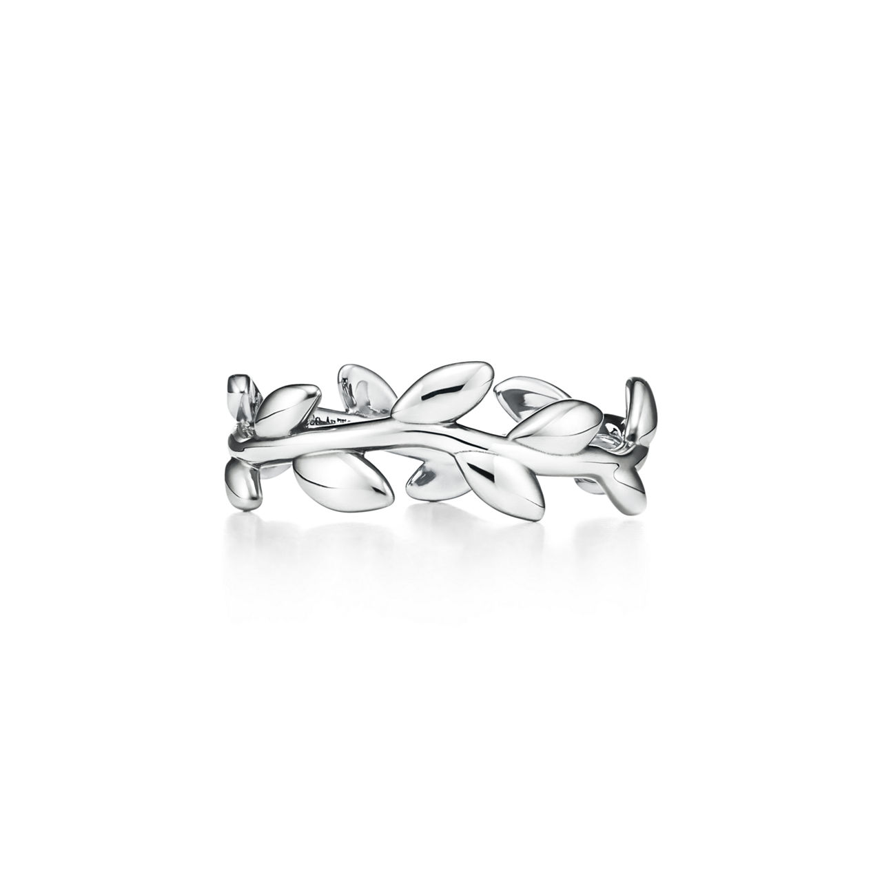 Paloma Picasso®:Olive Leaf Band Ring in Silver, Narrow image number 3