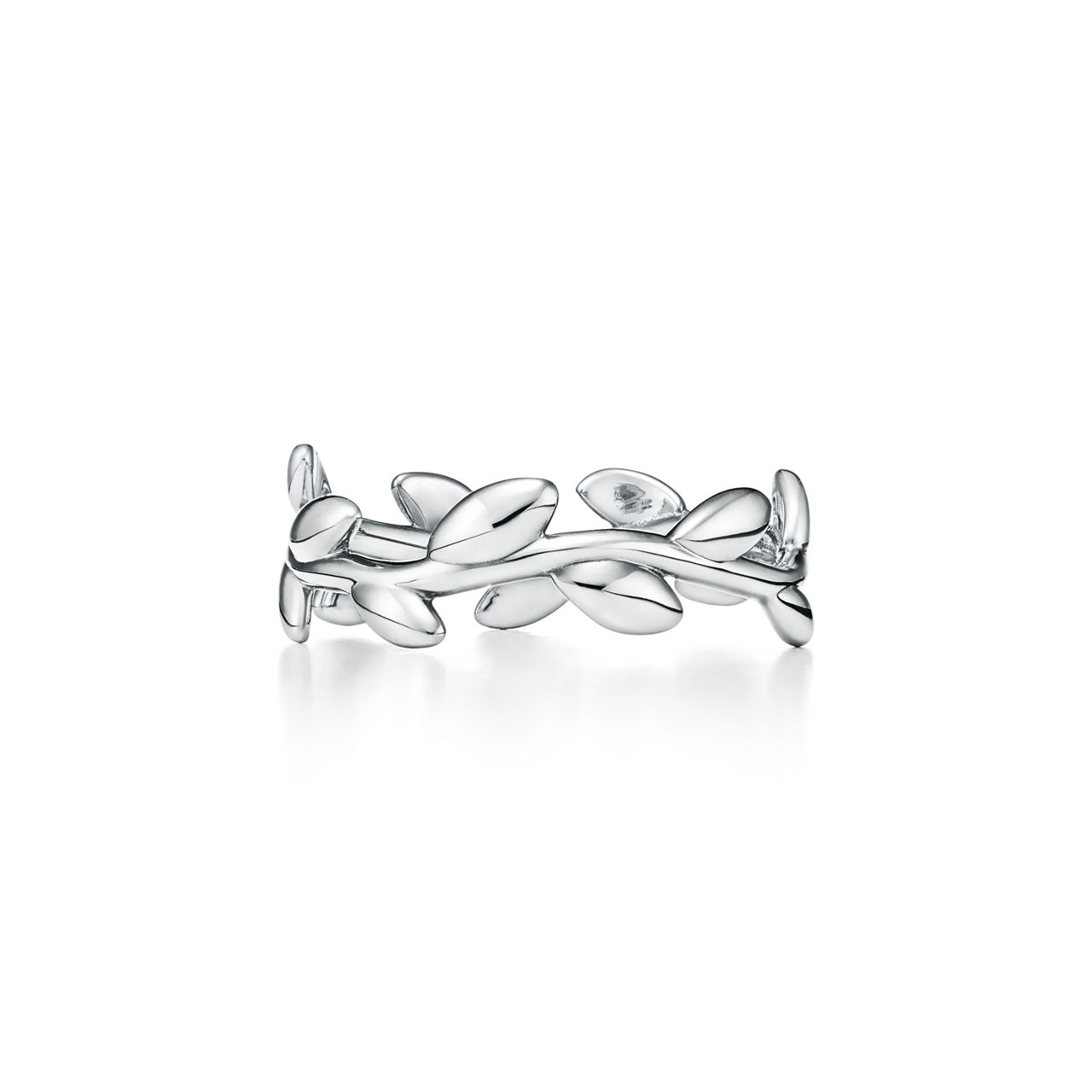 Paloma Picasso®:Olive Leaf Band Ring in Silver, Narrow image number 0