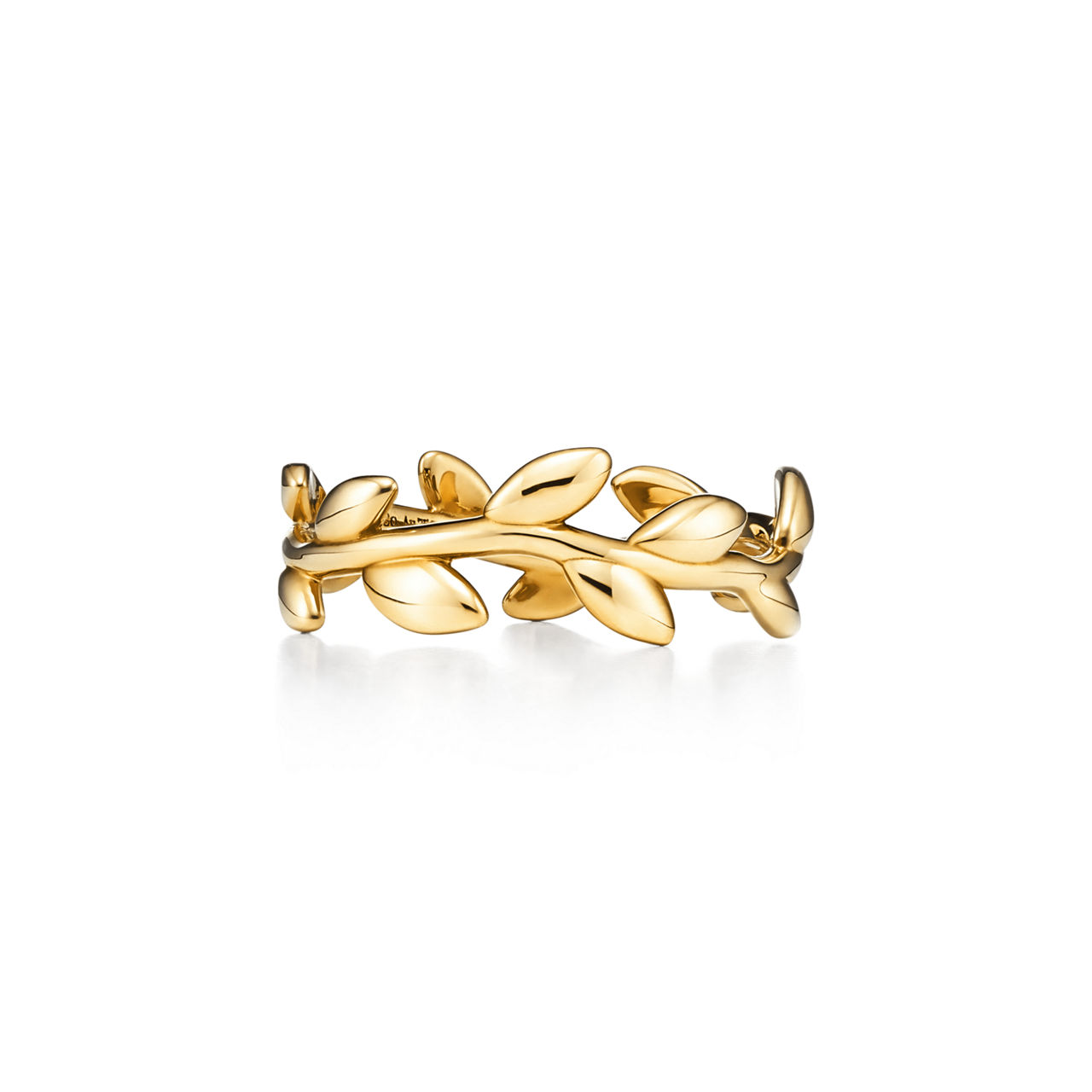 Paloma Picasso®:Olive Leaf Band Ring in Yellow Gold, Narrow image number 3