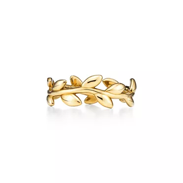 Paloma Picasso®:Olive Leaf Band Ring in Yellow Gold, Narrow, 3