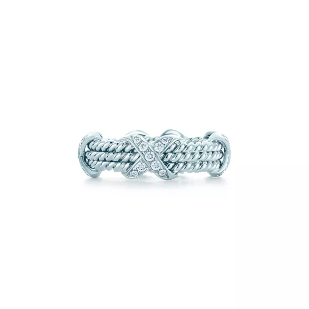 Tiffany & Co. Schlumberger®:Rope Three-row X Ring image number 0