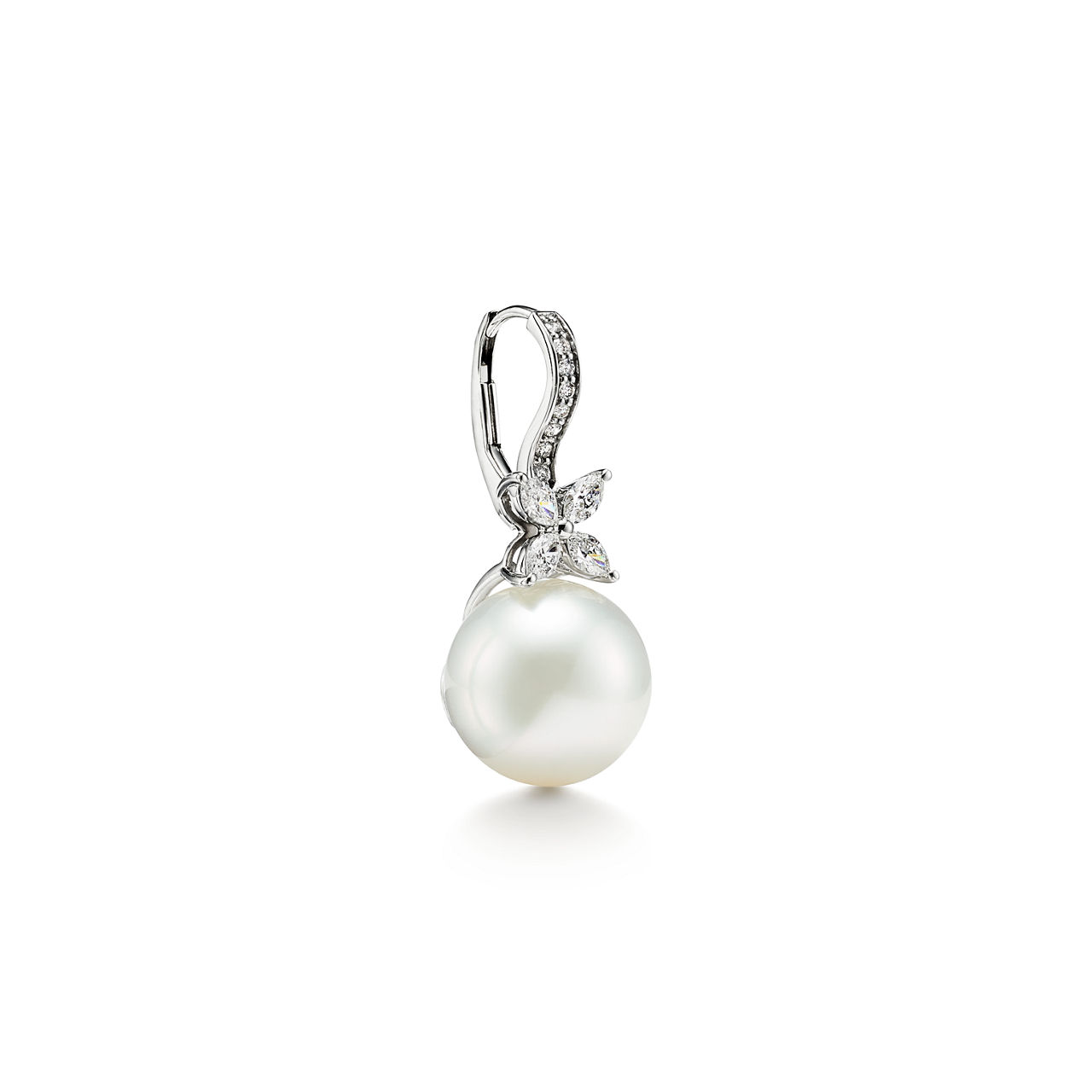 Tiffany Victoria®:Pearl and Diamond Earrings  image number 2