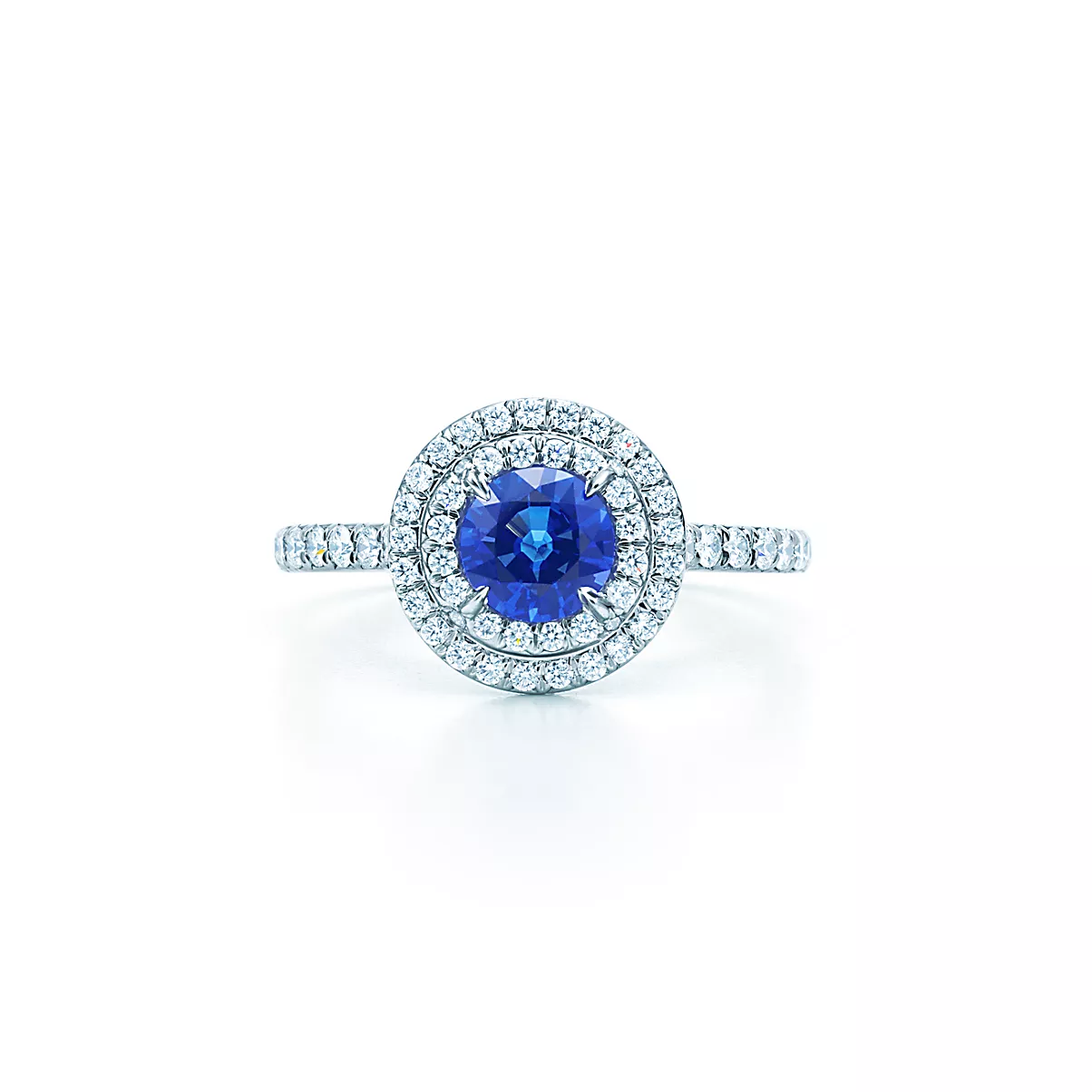 Tiffany Soleste Ring 플래티늄 블루 사파이어
