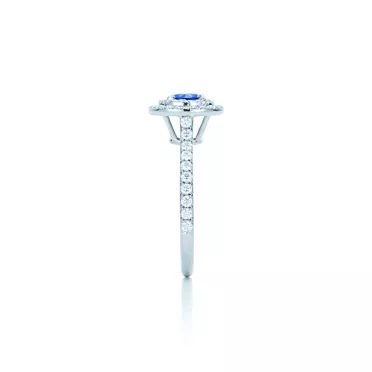 Tiffany Soleste®:Ring in Platinum with a Sapphire and Diamonds, 2