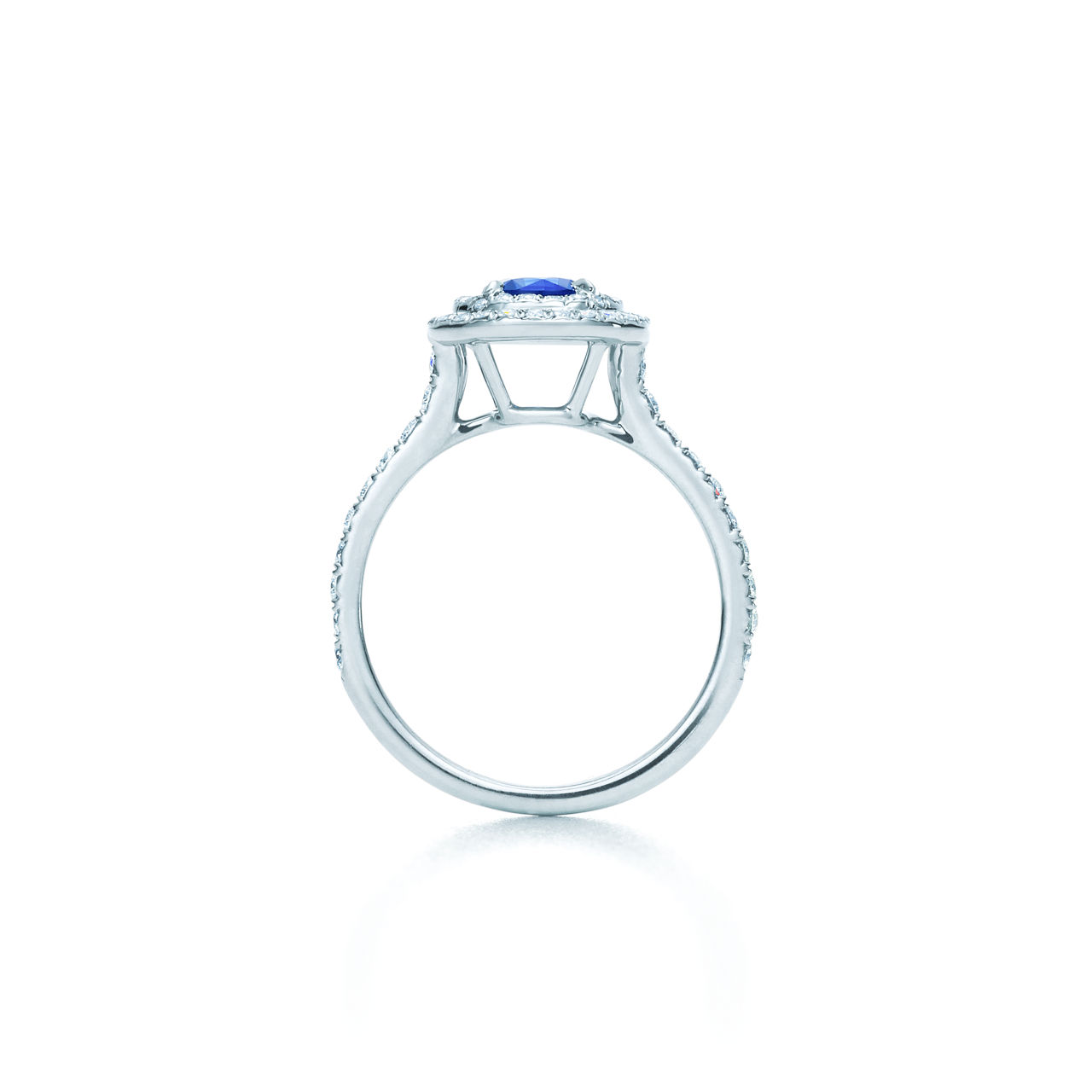 Tiffany Soleste:Sapphire and Diamond Ring    image number 3