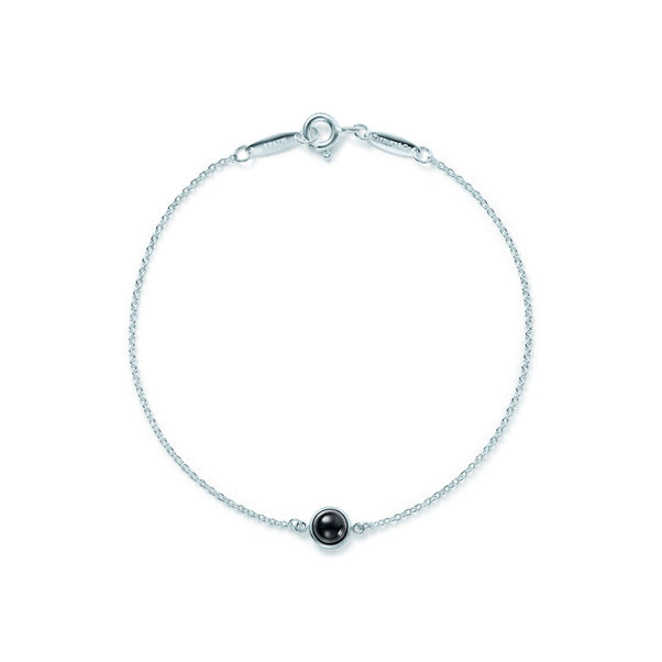 Elsa Peretti®:Color by the Yard Black Jade Bracelet in Silver