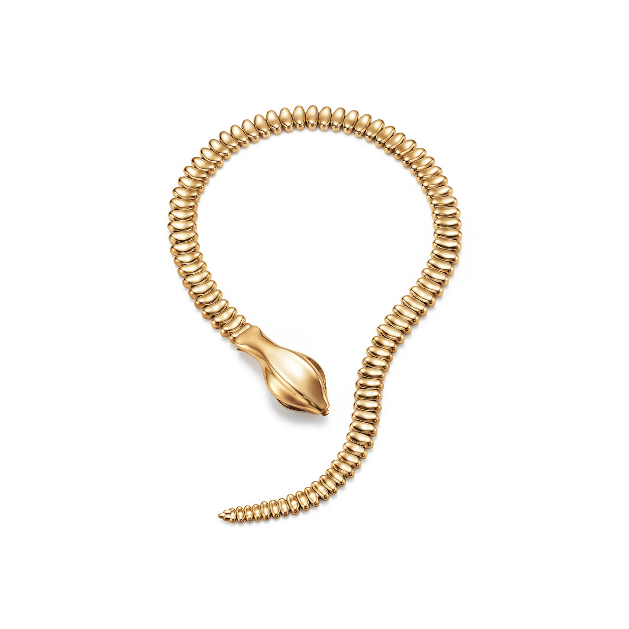 Elsa Peretti®:Snake Necklace in Yellow Gold image number 2