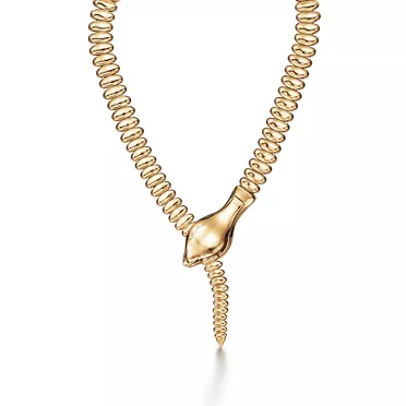 Elsa Peretti®:Snake Necklace in Yellow Gold, 3