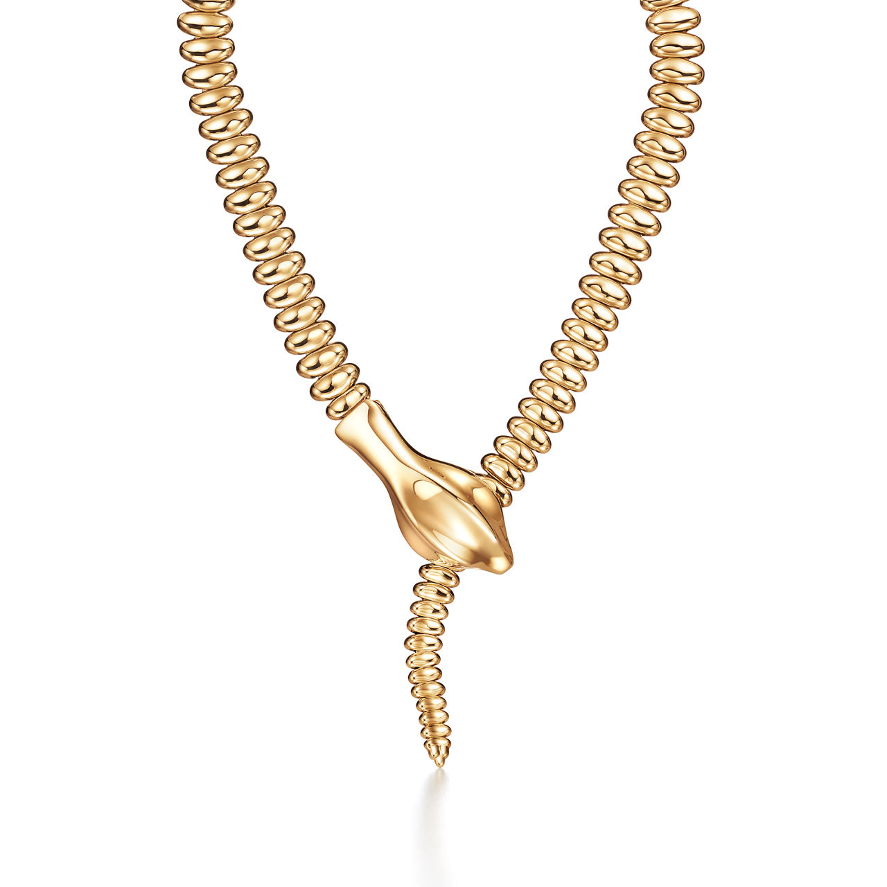 Snake Necklace in Yellow Gold