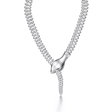Elsa Peretti®:Snake Necklace in Sterling Silver, 2