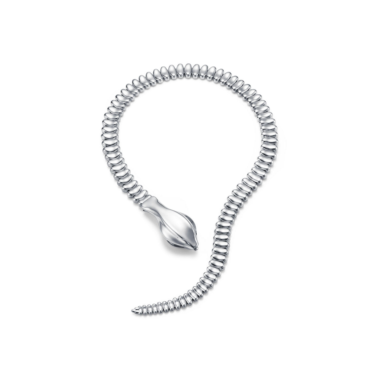Elsa Peretti®:Snake Necklace in Sterling Silver image number 3