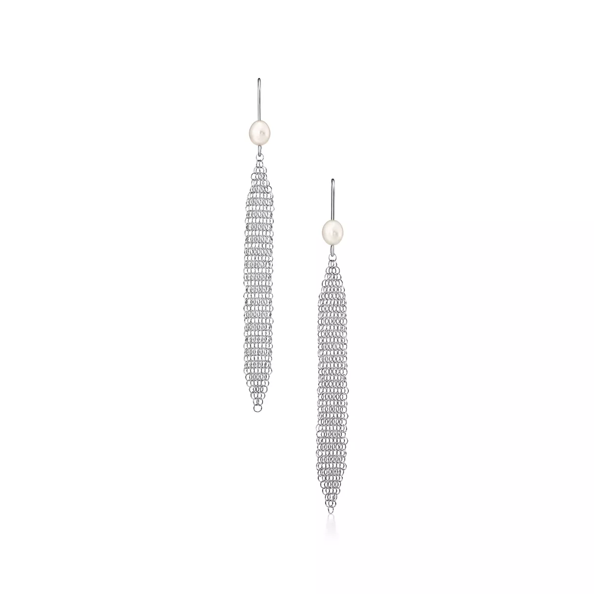 Mesh Tassel Earrings 