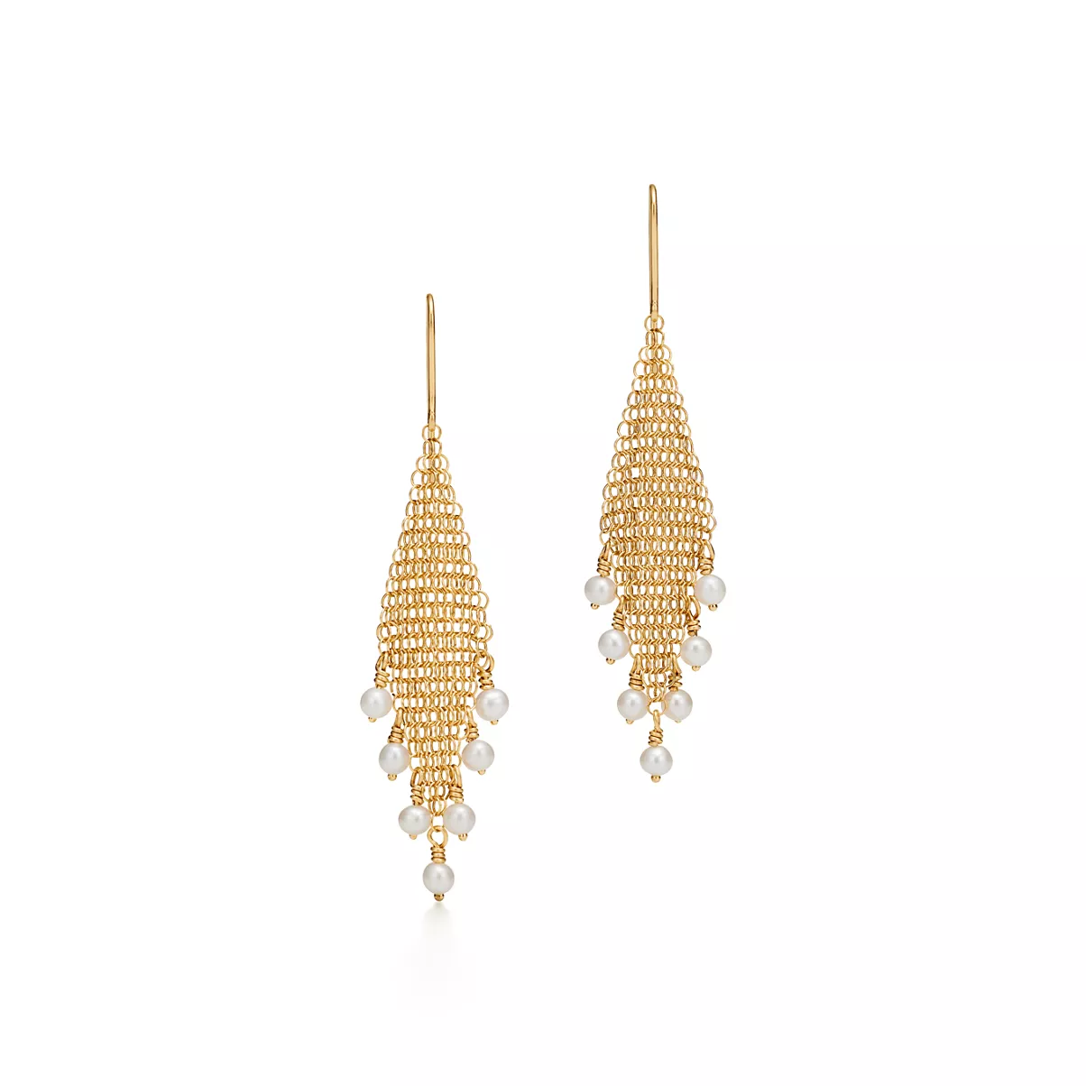 Mesh Fringe Earrings
