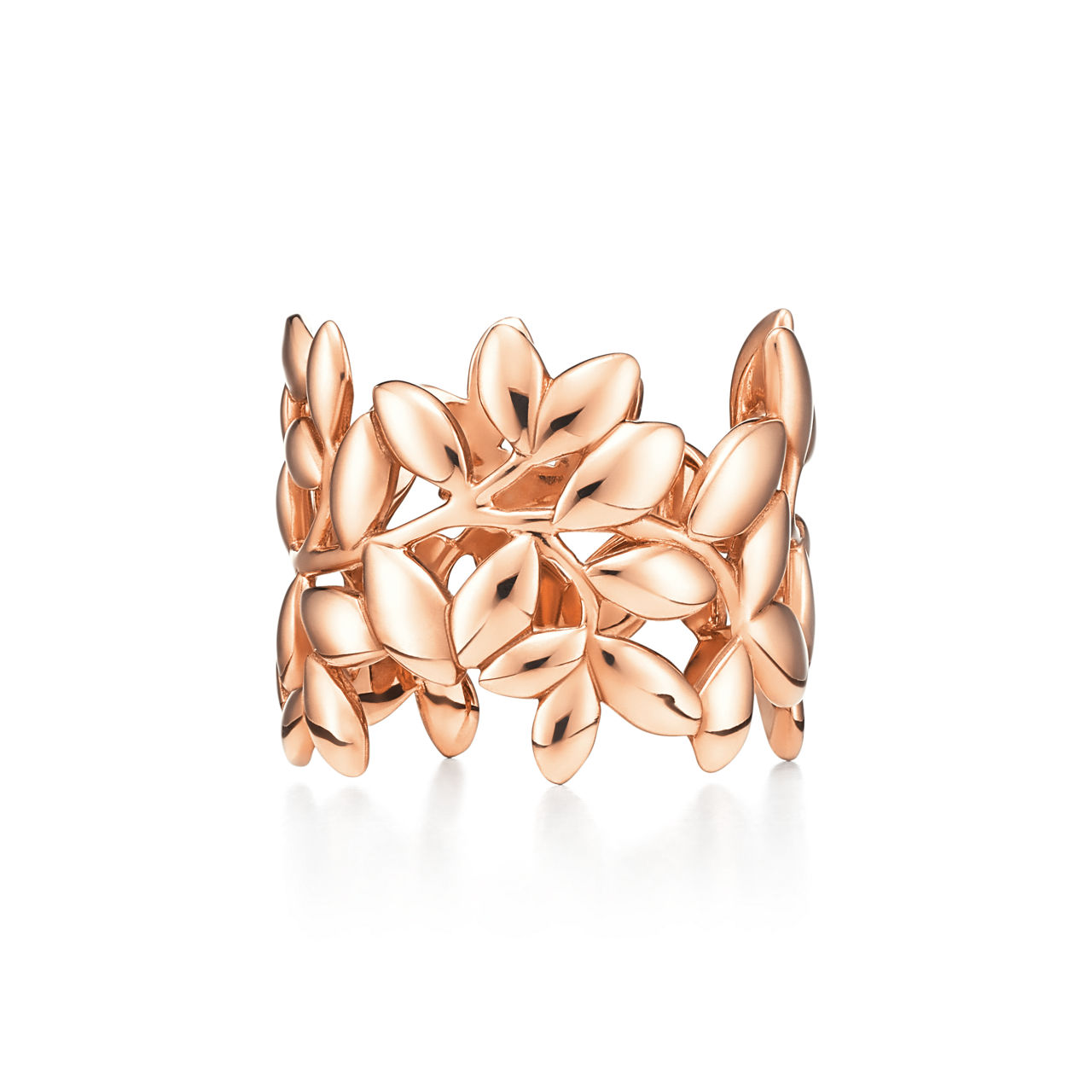 Paloma Picasso®:Olive Leaf Band Ring in Rose Gold image number 3