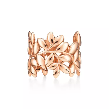 Paloma Picasso®:Olive Leaf Band Ring in Rose Gold, 3