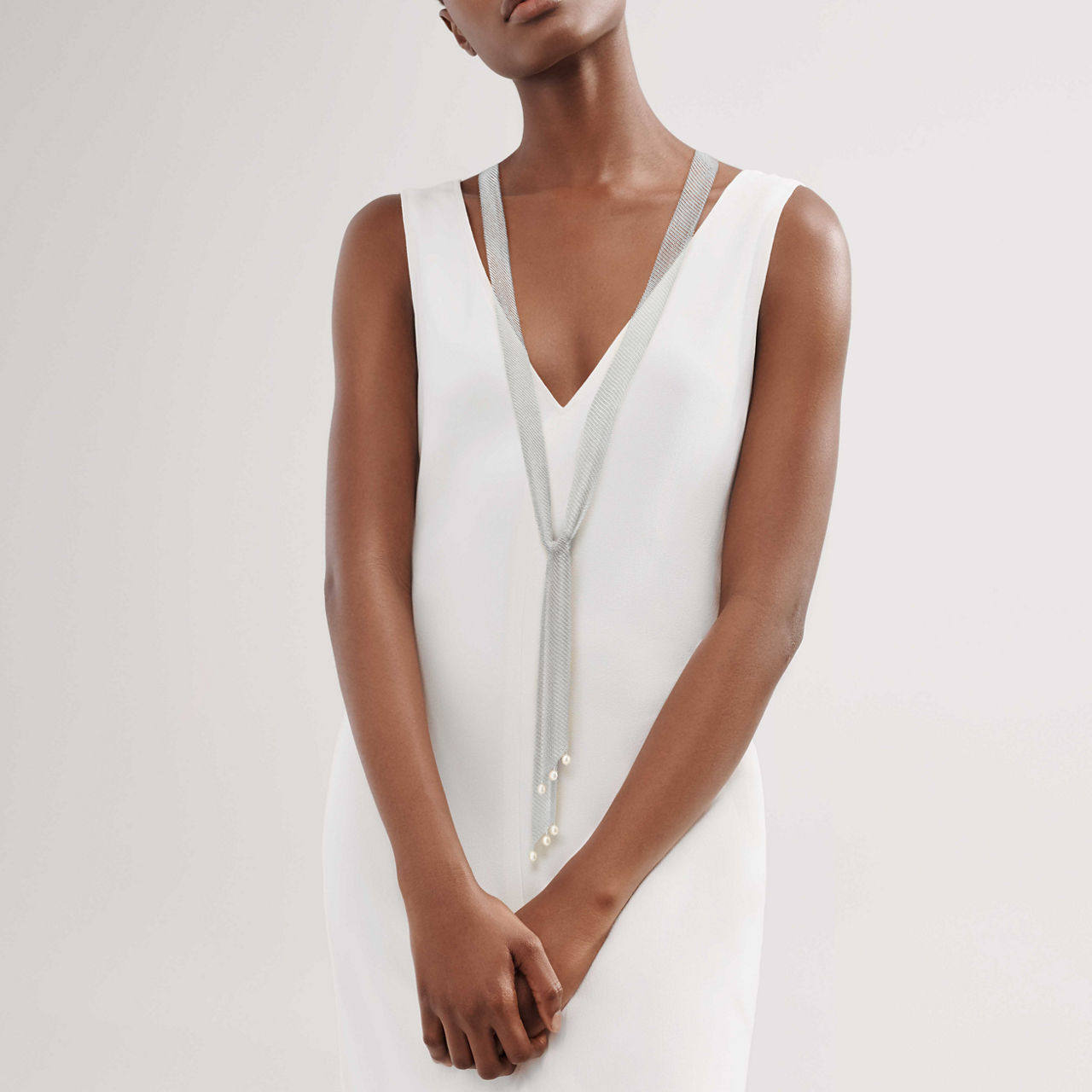 Mesh Tie Necklace 