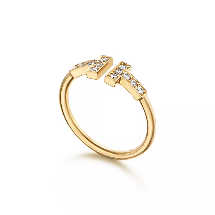 Tiffany T:Diamond Wire Ring in Yellow Gold, 1