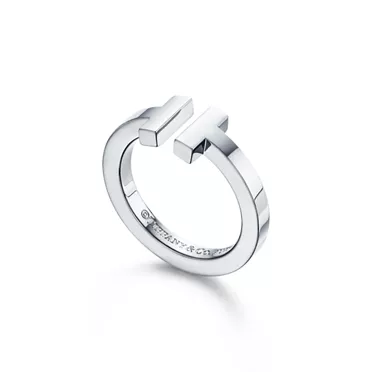 Tiffany T:Square Ring in White Gold, 2