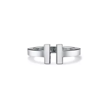 Tiffany T:Square Ring in White Gold, 3