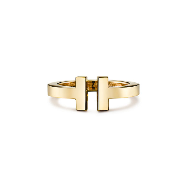 Tiffany T:Square Ring in Gelbgold