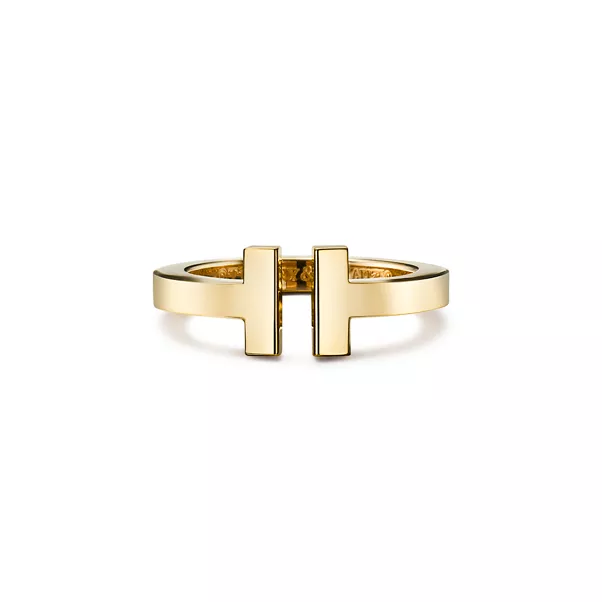 Tiffany T:Bague Square en or jaune 18 carats