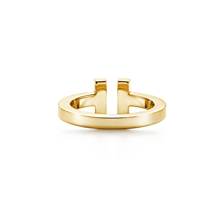 Tiffany T:Square Ring in Yellow Gold image number 4