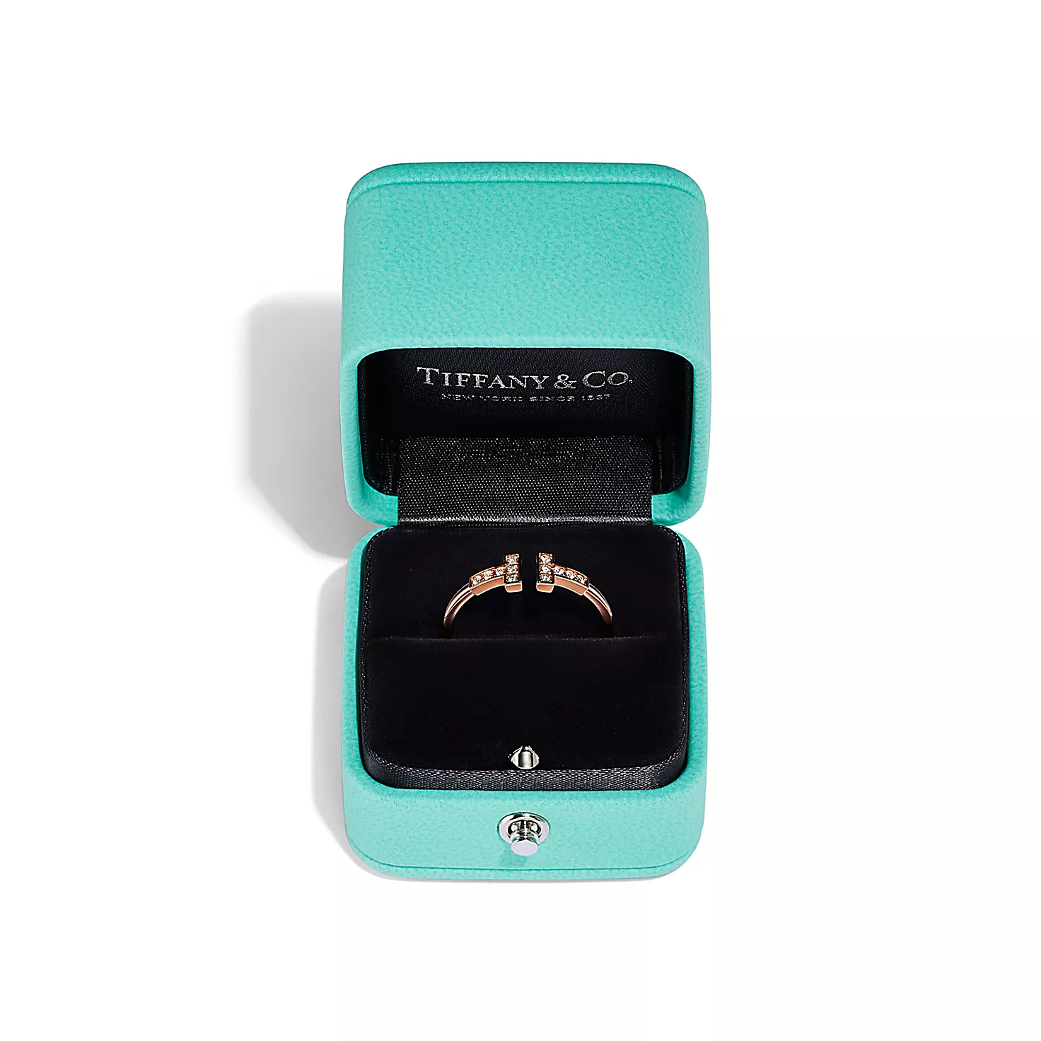 Tiffany T:다이아몬드 와이어 링, 18K 로즈 골드 이미지 번호 5