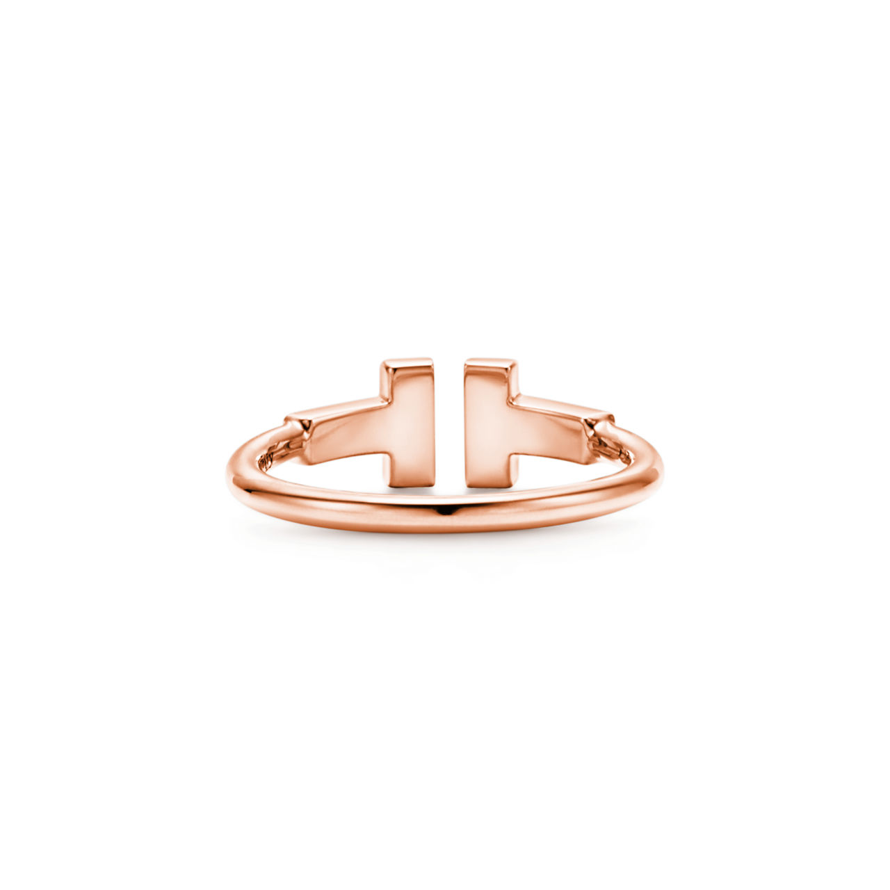 Tiffany T:Diamond Wire Ring in Rose Gold image number 3