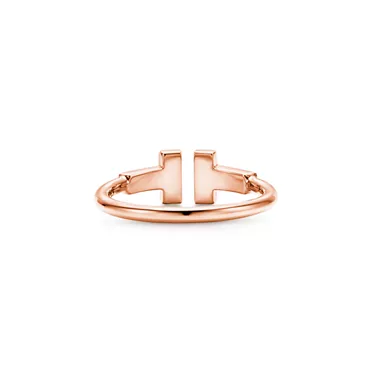 Tiffany T:Diamond Wire Ring in Rose Gold, 3