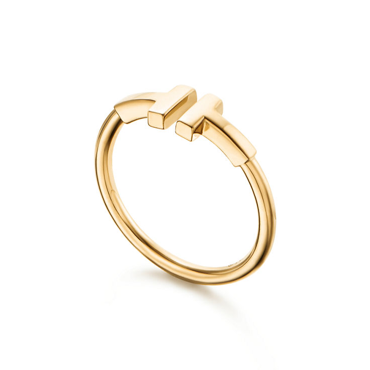 Tiffany T:Bague Wire en or jaune 18 carats numéro dimage {1}