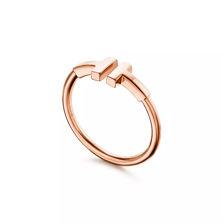 Tiffany T:Bague Wire en or rose, 4