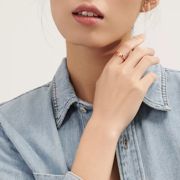 Wire Ring in Roségold