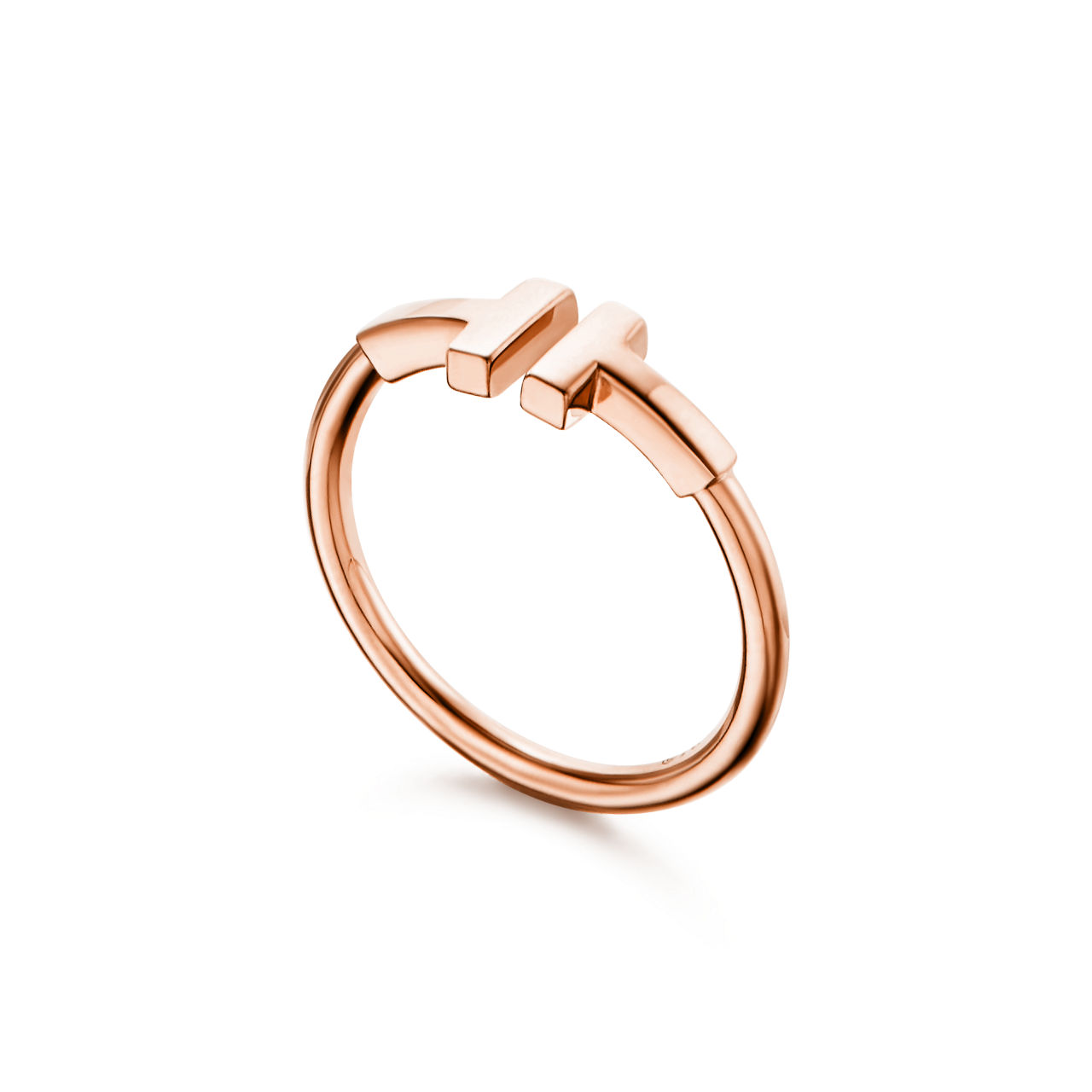 Collezione Tiffany T:Anello Wire in oro rosa numero immagine 3