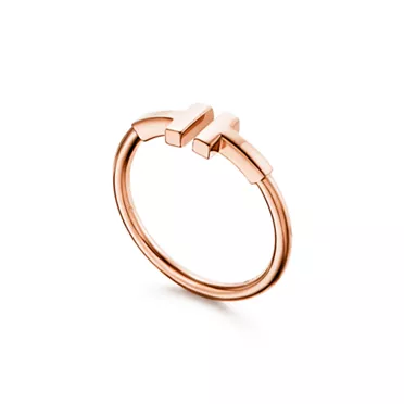 Tiffany T:Wire Ring in Rose Gold, 3