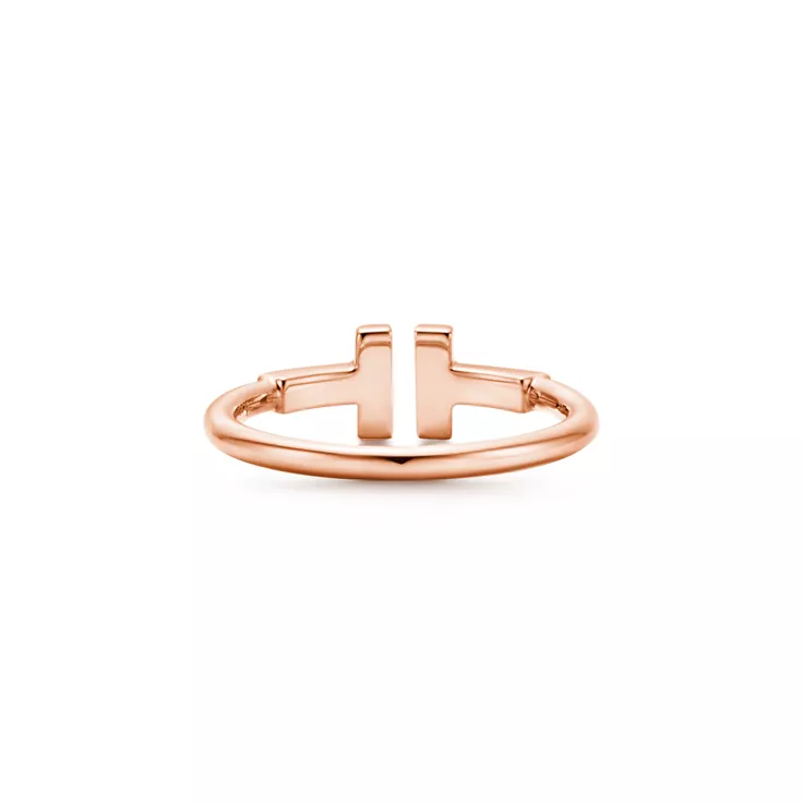 Tiffany T:Wire Ring in Rose Gold, 4